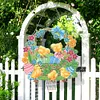 >SALE<5D Rabbit Basket Hanging Pendant With Light Strip DIY Acrylic Craft Gifts(YH317)