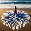 Beach Dress Girl-11CT Stamped Cross Stitch 40*40/45*45cm