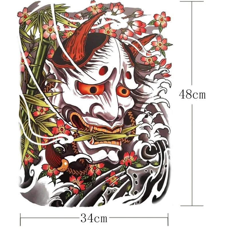 temporary men tattoos water transfer tattoo full back large tatoo fake dragon wings tattoo and body art sticker sexy decals big