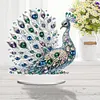 (US Local)Peacock Special Shape Desktop Diamond Painting Art Kits for Home Office Decor