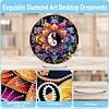 Yin Yang Lotus Acrylic DIY Diamond Painting Clock Kit Diamond Art Clock