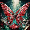 >SALE<5D DIY Partial Special Shaped Drill Diamond Painting Kit Butterfly Decor 30x30cm