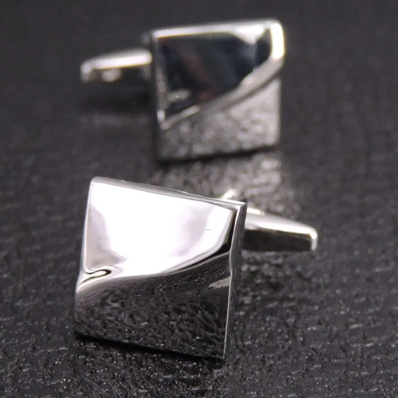 French Shirt Cufflinks Buttons High Quality Copper Material Laser Metal Men's Business Party High-grade Classic Cuff Link Unisex
