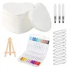 Magic Puffy Paint Kit with 12 Marker&Chian Pen 3D Drawing Magic Canvas Sponge