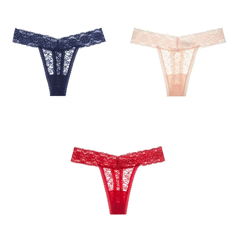 Sexy Panties Woman's Thongs Lace Underwear For Woman G-String Ladies Plus Size Lace Sexy Female Underwear Woman BANNIROU
