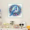 Garland Blue Tit-11CT Stamped Cross Stitch 40*40cm/15.75*15.75in