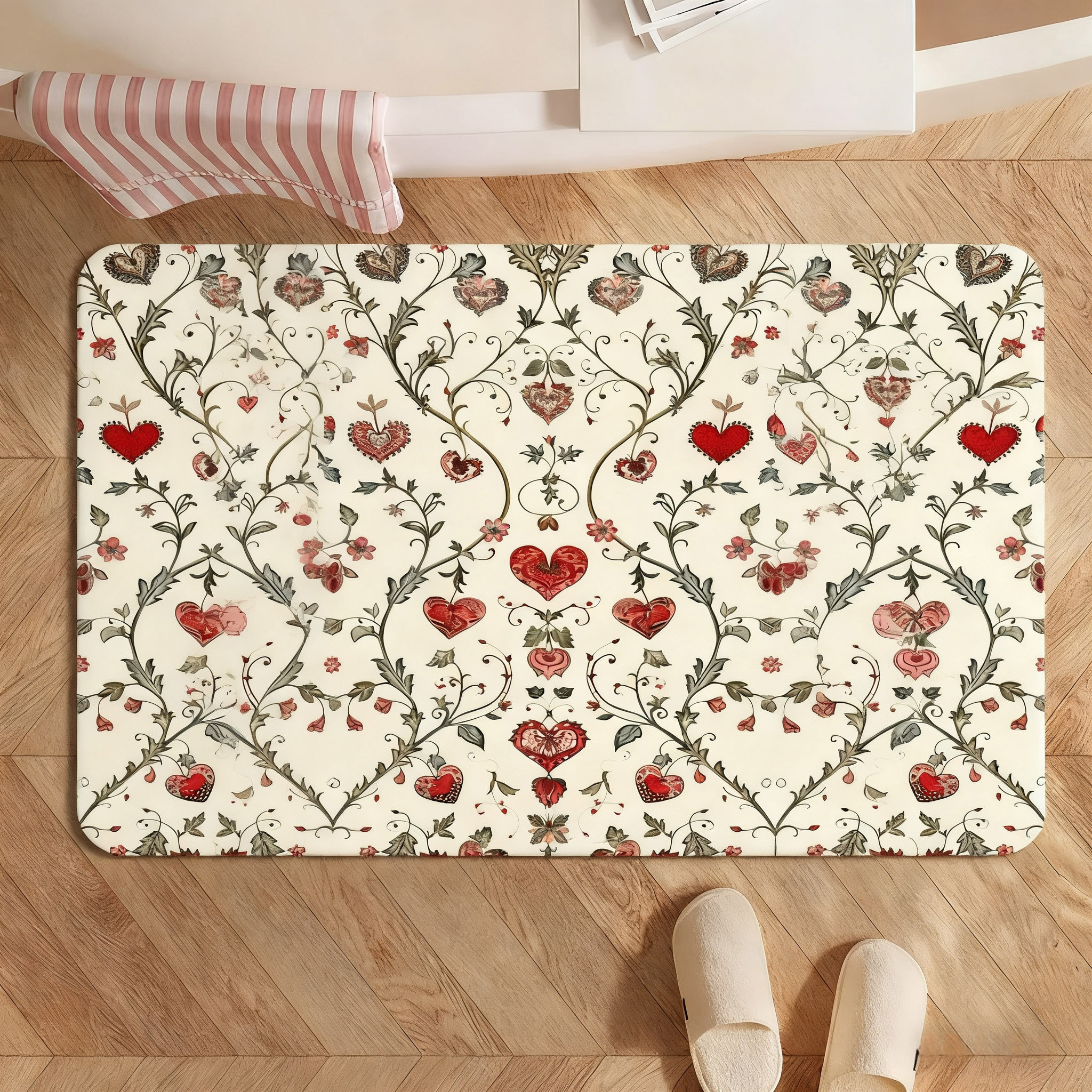 Heart Flower Doormat