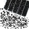 800Pcs 4/6/8/10mm Glass Beads for Jewelry Making Crystal Faceted Jewelry Beads with Holes for Bracelets Necklace Pendants Making Supplies
