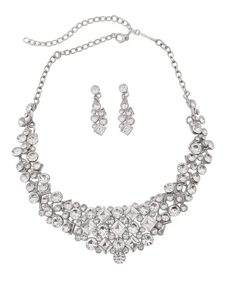 Elegant Pendant Necklace and Earrings Set for Women