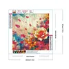 >SALE<5D DIY Full Round Drill Diamond Painting 3D Rose Kit Home Decoration 30x30cm
