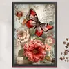 Vintage Butterfly Hibiscus - 11CT Stamped Cross Stitch 40*60cm/15.75*23.62in（Poster Cross stitch）