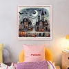 (Stamped/Counted) Halloween House-11CT Cross Stitch 50*50cm/19.69*19.69in