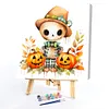 【Limited Stock Sale】Halloween Pumpkins  Skeletons-Paint by Numbers Acrylic Paintingg 40*40CM(Watercolor)