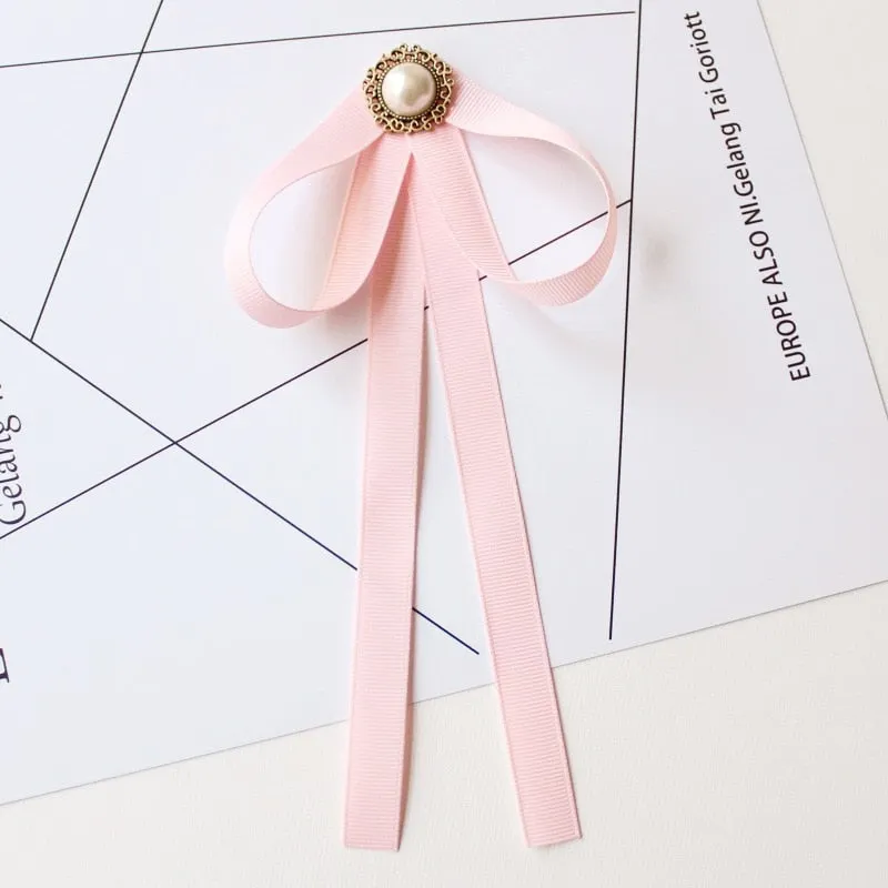 Hand-made Bow Tie Ladies Unisex Banking Stewardess Student Performs Career Korean White Shirt Black Bowtie Classic Trendy Gifts