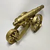 Mini Bronze army Cannon, Miniature Brass Canon sculpture, Room Decor for your House