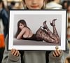 A3 & 4K Size Black Lace Tifa Lockhart Decorative Painting - (FF7) Final Fantasy VII Decoration Painting - HuangGua Studio