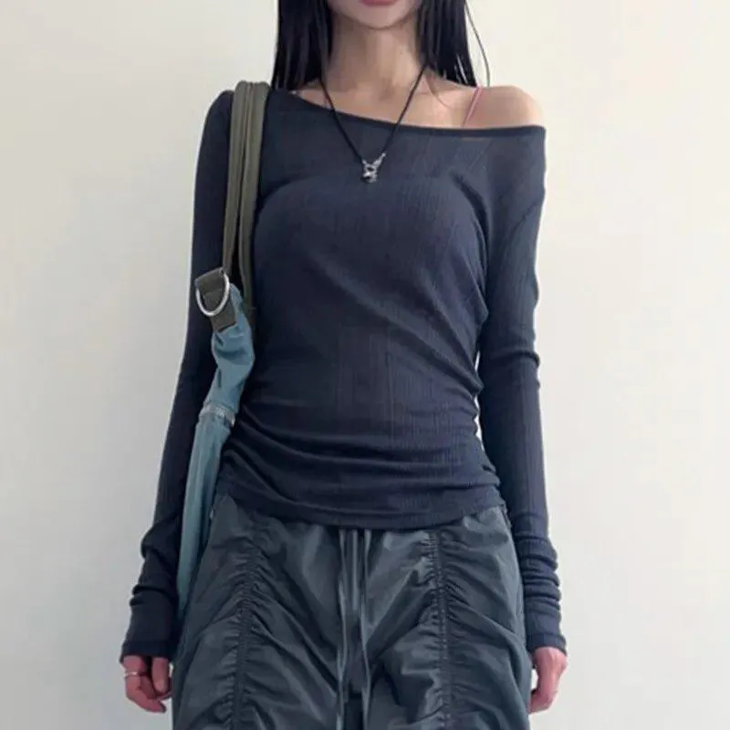 Brownm Mesh Backless Top