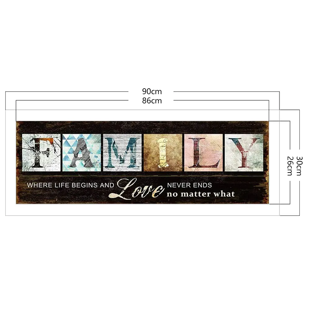 11ct 3-Strand Stampted Cross Stitch - Family(90*30cm)