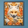 Fox in the Flower - Round AB Drills Diamond Painting(45x55cm)