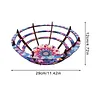 (US Local)Flower Diamond Painting Wooden Serving Tray Decorative Diamond Art Fruit Tray(D)