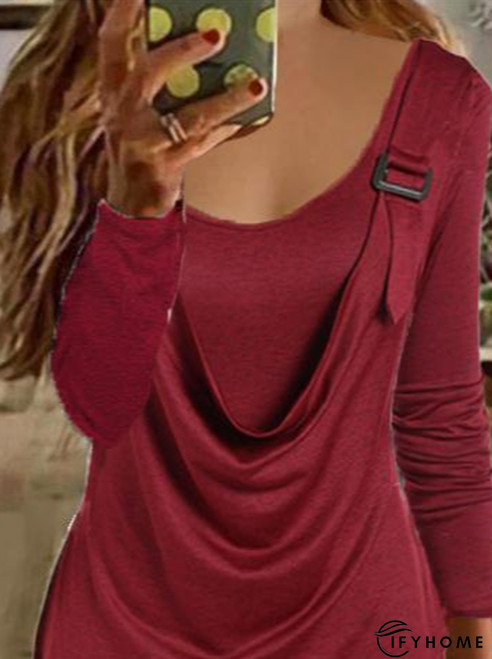 Regular Fit Casual Plain Top | IFYHOME