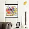 >SALE<DIY Partial Special Shaped Drill Diamond Painting Simple Butterfly Book 40x40cm