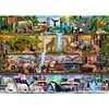 (Big Size)Wildlife Books - 16CT Stamped Cross Stitch - 60*45cm - Animal