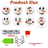 DIY Snowman-8Pcs Diamond Painting Coasters With Holder