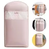 [US Local Warehouse] Space Saving Hanging Garment Bag w/ Self Compression Zipper Storage Bag(Pink M)