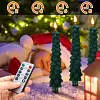 Bougie de sapin de No&euml;l LED avec t&eacute;l&eacute;commande
