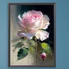 Pink Rose-Paint By Numbers Acrylic Painting 30*40CM
