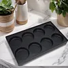 8-Hole Egg Burger Machine Reusable Meat Fryer Plate Bread Mold Pan for Gas Oven
