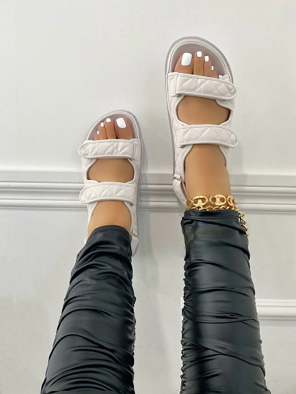 2021 Designer Shoes Woman Sandalie Gladiator Velcro Sandals Women High Quality Ladies Shoes Summer Platform Sandalias De Muje
