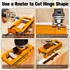 Door Hinge Jig Hinge Mortiser Hinge Router Template for 3in to 5in Hinge(Orange)