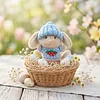Handmade Mini Bunny Hug Cute with Gift Box Card Soft Floppytiny Easter Bunnie Best Gifts for Bunny Easter Holiday Birthday