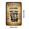 Wanted Bonnie & Clyde - Vintage Metal Signs - 20*30cm/30*40cm - Warning
