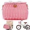 Bike Front Basket Backpack with Lid Cycling Handlebar Basket Bicycle Accessories