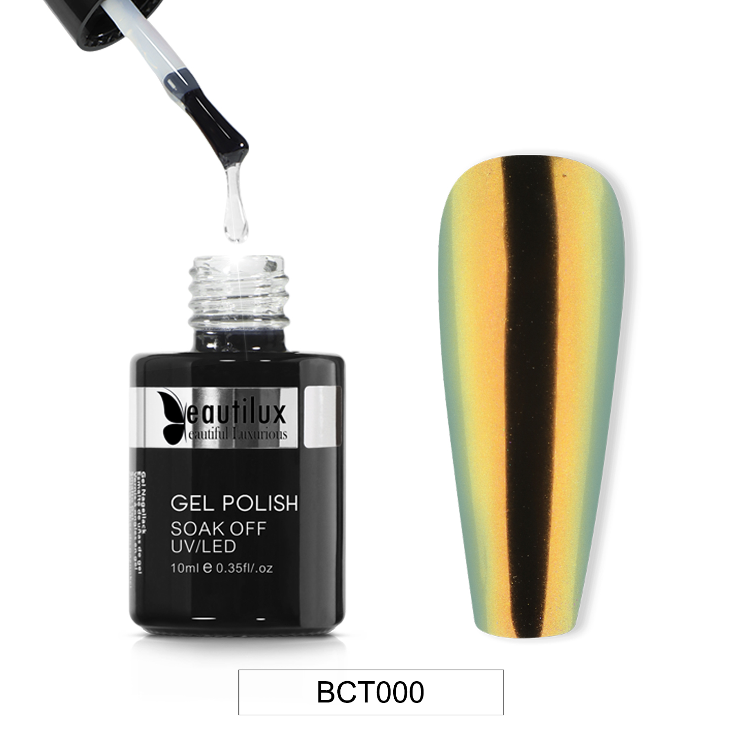 Crystal No Wipe Top Coat | Top Coat for Mirror Powder | BCT000