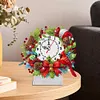 Diamond Painting Acrylic Christmas Cardinal Clock for Home Office