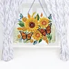 (US Local)DIY Acrylic Special Shaped Diamond Painting Flower Ornament Hanging Kit