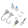 170pcs Fishing Accessories Kit Including Box Hooks Swivels Sinkers Gifts for Men