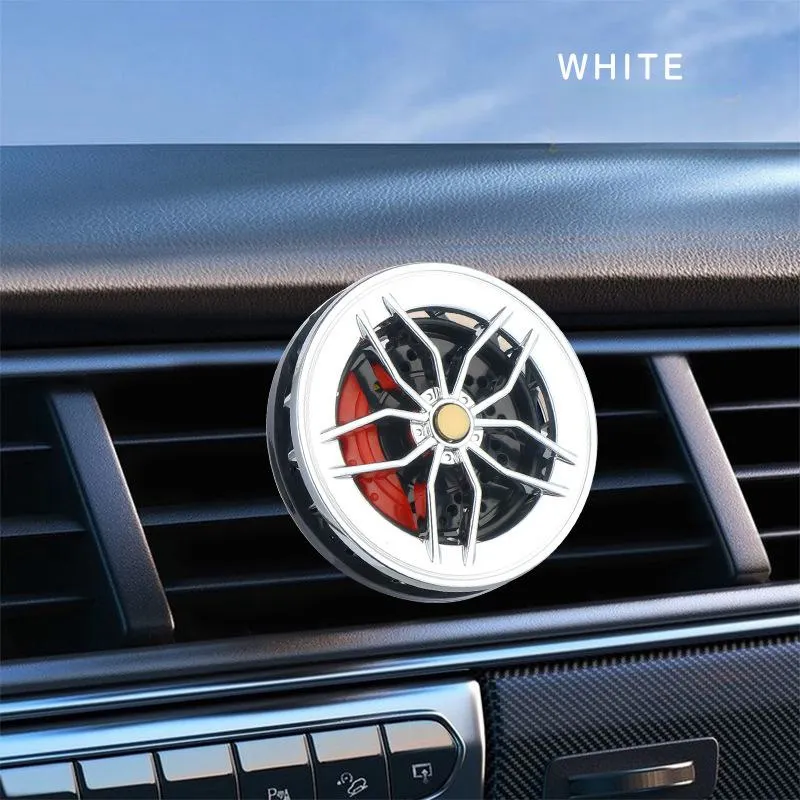 Car air outlet hub perfume rotatable tire air conditioner air outlet aromatherapy