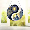 (US Local)Acrylic Diamond Painting Hanging Pendant Diamond Art Window Pendants (B)