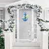 Diamond Painting Blue Flower Wreath Door Hanging Decor