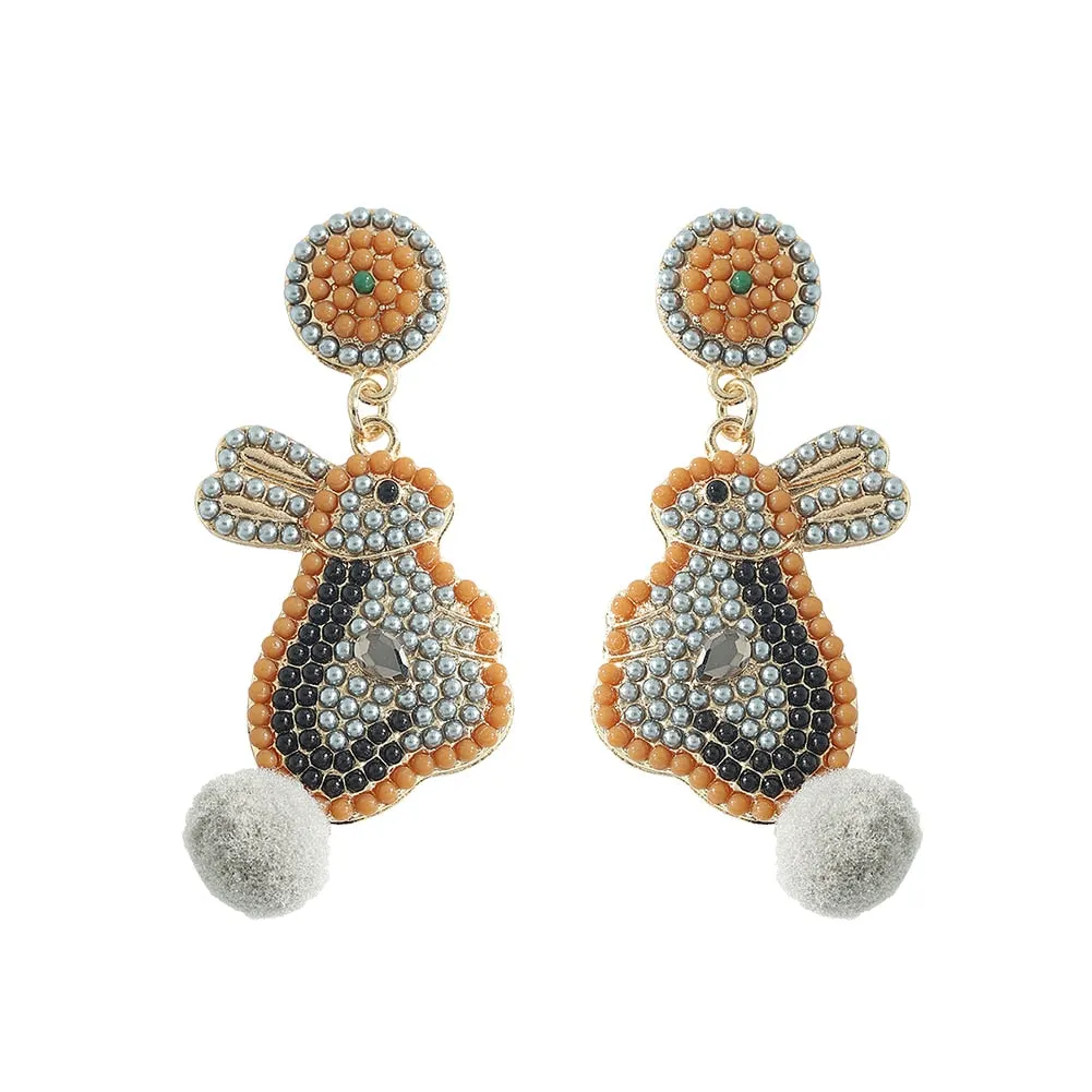 Dvacaman Bohemian Cute Fashion Animal Parrot Bird Drop Earrings Women Shiny Rhinestone Fringed Statement Tassel Earrings Jewelry