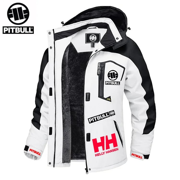 Mo&scaron;ka jakna PITBULL in Helly Hansen, odporna na veter, vodoodporna in topla.