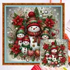 Christmas Snowman - 14CT Counted Cross Stitch - 45*45cm - Xmas