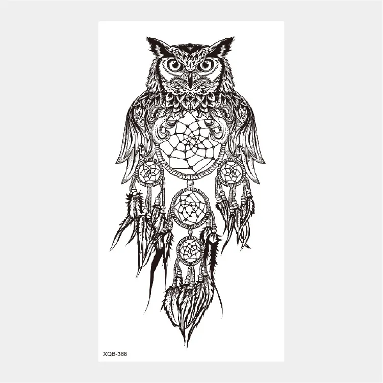 Sdrawing Temporary Tattoo Stickers Animal Tiger Lion Wolf Head Domineering Half Arm Big Picture Water Transfer Tatto Sticker