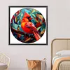 Cardinal Glass Painting-Paint by Numbers Acrylic Painting 40*40CM
