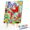 【Limited Stock Sale】Butterfly Glass Painting-Paint by Numbers Acrylic Painting 40*50CM